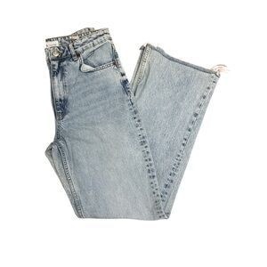 Zara Light Blue Straight Leg Jeans